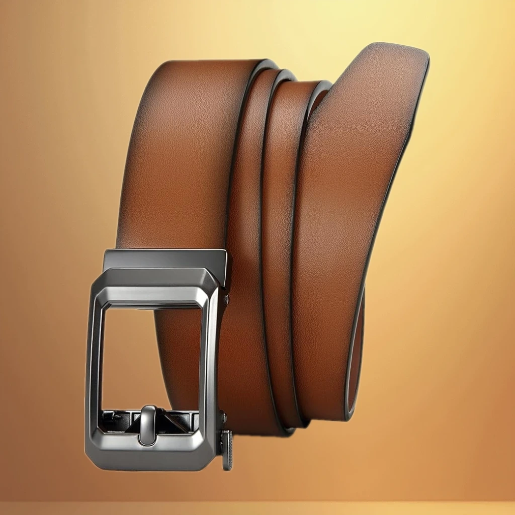 CHAOREN Ratchet Belts for Men - 1.5" Mens Belts Genuine Leather for Causual Jeans - Versatile Fit, Customizable Style