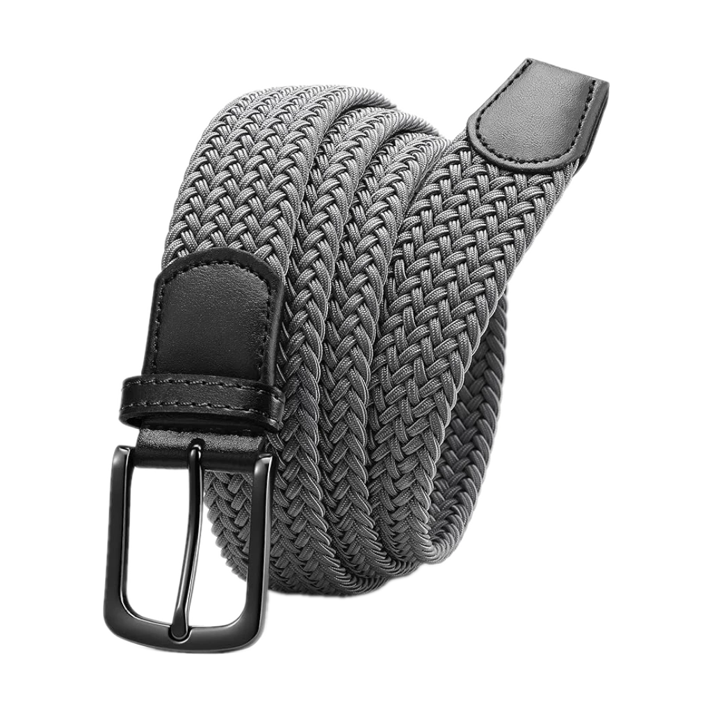 CHAOREN Mens Belt - Braided Stretch Golf Belt for Men 1 3/8"- Gift for Golf Pants Casual Shorts Jeans
