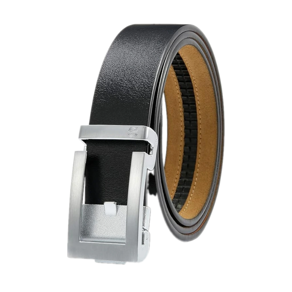 CHAOREN Reversible Belt for Men - Mens Belt Leather 1 3/8" Black & Brown for Dress Pants - Adjustable Belt Trim to Fit
