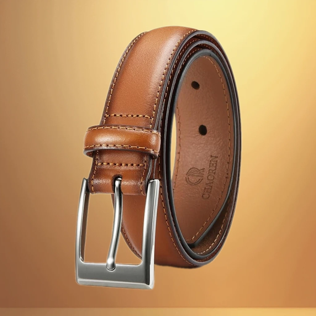 CHAOREN Mens Belts Leather 1 1/8" for Gift Men - Perfect Companion to Mens Dress Shoes